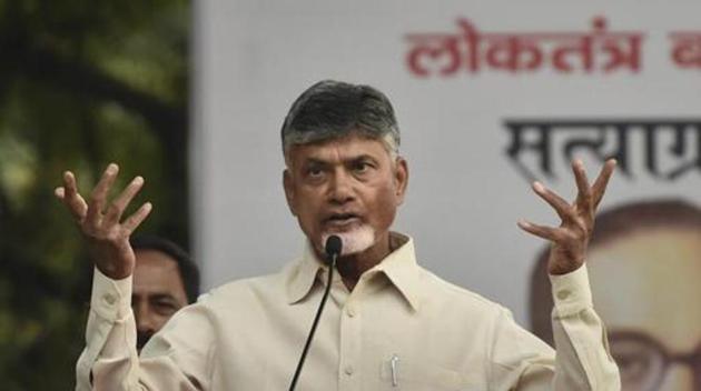 Naidu will be leaving for New Delhi along with his party MPs and ministers on Saturday to file a review petition in the Supreme Court for increasing the number of VVPATs for counting. (PTI PHOTO) Naidu will be leaving for New Delhi along with his party MPs and ministers on Saturday to file a review petition in the Supreme Court for increasing the number of VVPATs for counting. (PTI PHOTO)
