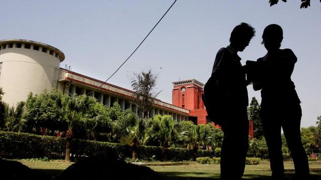 Ramjas College at Delhi University in New Delhi. Image for representation.(Hindustan Times file photo)