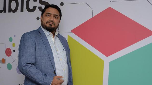 Prashant Pansare, co-founder of Rubics Lab India, at his office in Aundh on Thursday. The platform was launched last year. (Milind Saurkar/HT Photo) Prashant Pansare, co-founder of Rubics Lab India, at his office in Aundh on Thursday. The platform was launched last year. (Milind Saurkar/HT Photo)