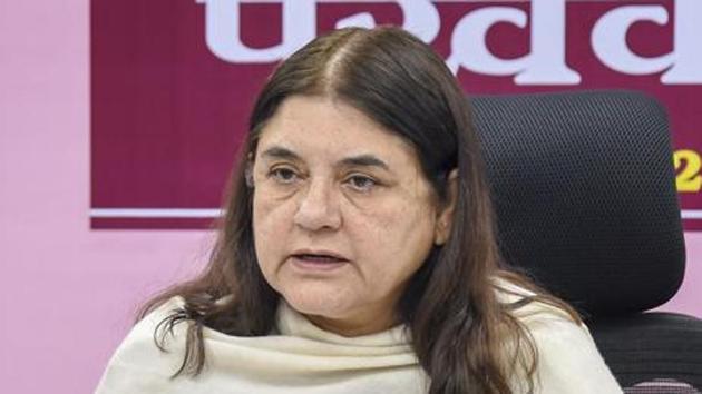 Maneka Gandhi said Muslim voters need to understand it was a give-and-take relationship.(PTI)
