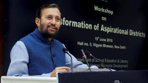 Union HRD Minister Prakash Javadekar(File) Union HRD Minister Prakash Javadekar(File)