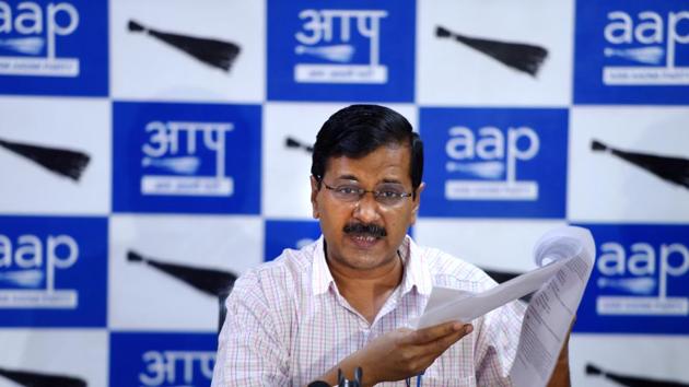 Arvind Kejriwal claimed that Goa’s economy will take a hit if the BJP president Amit Shah becomes the home minister.(Arun Sharma/HT PHOTO) Arvind Kejriwal claimed that Goa’s economy will take a hit if the BJP president Amit Shah becomes the home minister.(Arun Sharma/HT PHOTO)