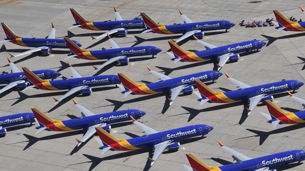 Low-cost carrier Southwest, which unlike its rivals only flies Boeing 737s, had estimated $150 million in lost revenue between Feb. 20 and March 31 alone due to MAX cancellations and other factors. (AFPFILE IMAGE FOR REPRESENTATION) Low-cost carrier Southwest, which unlike its rivals only flies Boeing 737s, had estimated $150 million in lost revenue between Feb. 20 and March 31 alone due to MAX cancellations and other factors. (AFPFILE IMAGE FOR REPRESENTATION)
