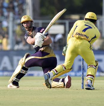 Kolkata:Kolkata Knight Rider(KKR) cricketer Chris Lynn during the Indian Premier League 2019 (IPL T20) cricket match between Chennai Super Kings and Kolkata Knight Riders (KKR)at Eden Gardens. (PTI) Kolkata:Kolkata Knight Rider(KKR) cricketer Chris Lynn during the Indian Premier League 2019 (IPL T20) cricket match between Chennai Super Kings and Kolkata Knight Riders (KKR)at Eden Gardens. (PTI)