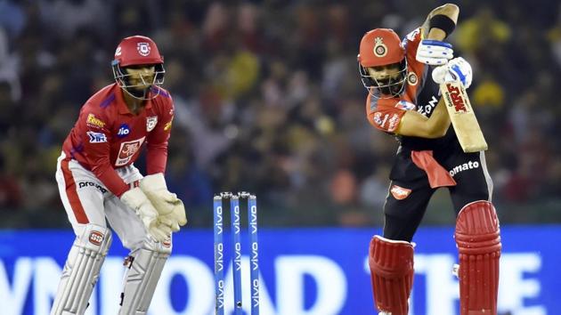 Royal Challengers Bangalore (RCB) batsman Virat Kohli plays a shot. (PTI)