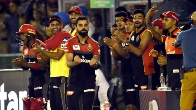 Mohali: Royal Challengers Bangalore (RCB) captain Virat Kohli reacts during the Indian Premier League. (PTI)