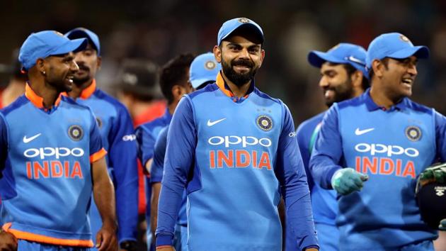 File image of Virat Kohli with his teammates.(Getty Images)