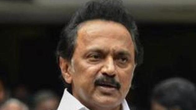 The DMK candidate is Dhanush Kumar, functionary of the party’s youth wing. DMK is contesting from Tenkasi after 28 years.(PTI)