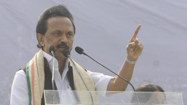 Karunanidhi Stalin, the Dravida Munnetra Kazhagam’s (DMK) newly-minted president, used to be fertile material for Tamil Nadu’s formidable army of social media meme-makers. (Samir Jana/HT Photo) Karunanidhi Stalin, the Dravida Munnetra Kazhagam’s (DMK) newly-minted president, used to be fertile material for Tamil Nadu’s formidable army of social media meme-makers. (Samir Jana/HT Photo)