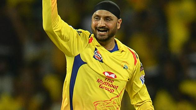 Chennai Super Kings cricketer Harbhajan Singh celebrates a wicket of Royal Challengers Bangalore's Virat Kohli. (AFP) Chennai Super Kings cricketer Harbhajan Singh celebrates a wicket of Royal Challengers Bangalore's Virat Kohli. (AFP)