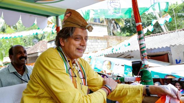 On Monday, Congress candidate from Kerala’s Thiruvananthapuram constituency Shashi Tharoor received head injuries in an accident at a temple. He was rushed to a general hospital where he received six stitches on his head. Doctors said his condition was stable but he was advised rest. Tharoor is seeking a third term from Thiruvananthapuram, which goes to polls on April 23. (ANI)