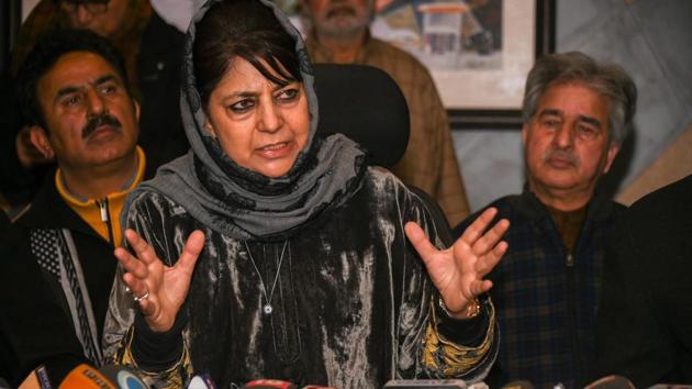 On Monday, former Jammu and Kashmir Chief Minister Mehbooba Mufti’s cavalcade was attacked by stone-pelters in Anantnag district. A vehicle was damaged in the incident but security forces immediately cordoned off the area to provide a safe passage to the PDP President. (PTI File)