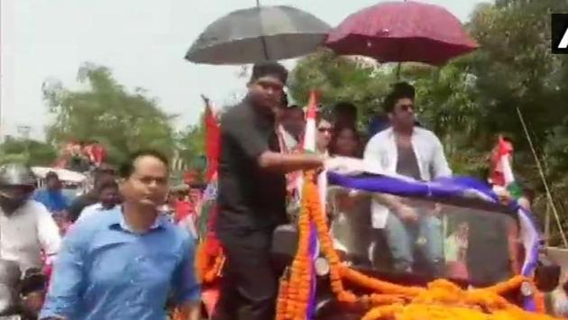 The Home Ministry has sought a report from Foreigners Regional Registration Office on Bangladeshi actor Ferdous campaigning in West Bengal, reports ANI.(ANI Photo)