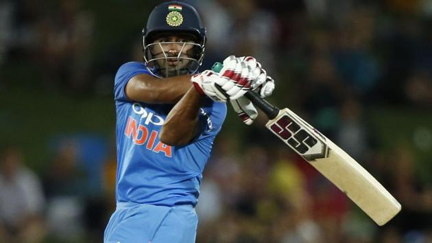 India's Ambati Rayudu plays a pull shot. (AP) India's Ambati Rayudu plays a pull shot. (AP)
