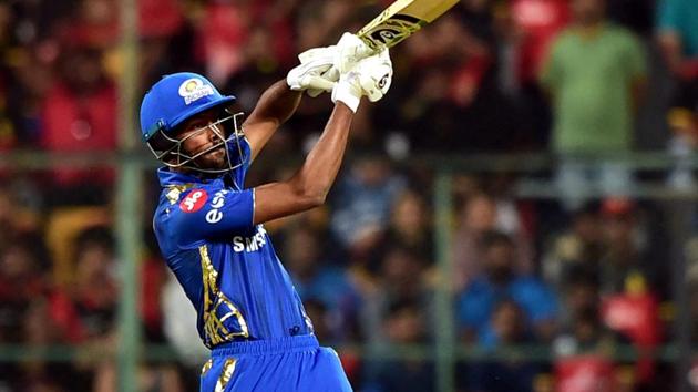 Hardik Pandya in action. (PTI)