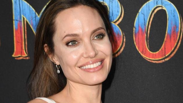 US actress Angelina Jolie arrives for the world premiere of Disney's Dumbo.(AFP)