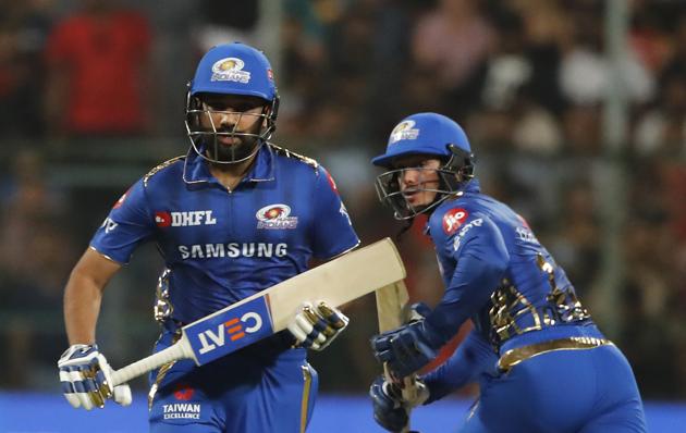 Rohit Sharma and Quinton de Kock got Mumbai Indians off to a great start with a 70-run partnership. (AP)