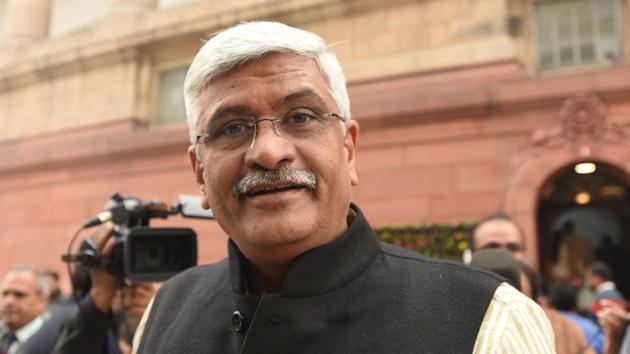 Union minister Gajendra Singh Shekhawat is the BJP candidate from Jodhpur Lok Sabha constituency.(Sonu Mehta/HT PHOTO)