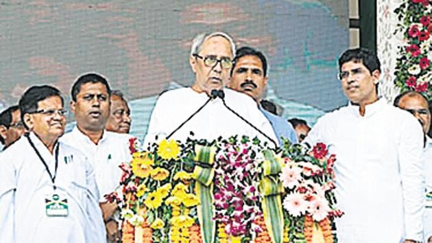 Odisha Chief Minister Naveen Patnaik at an election rally. (Arabinda Mahapatra/HT file photo) Odisha Chief Minister Naveen Patnaik at an election rally. (Arabinda Mahapatra/HT file photo)
