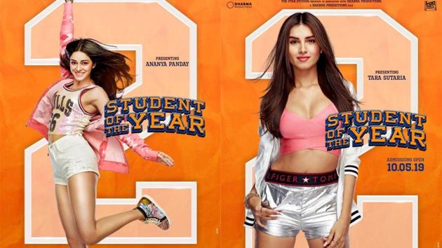 Ananya Panday on the poster of Student of the Year 2.