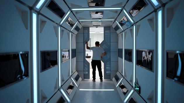 A man visits C-Space Project which has faced criticism from some quarters of the scientific community. Jiao Weixin, a professor at the School of Earth and Space Sciences at Peking University, said the building and surrounding desert were hardly representative of the truly hostile conditions on Mars. (Wang Zhao / AFP)