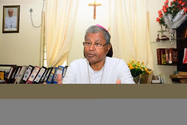 Thomas Dabre, Bishop of St Patrick's Cathedral (Shankar Narayan/HT PHOTO) Thomas Dabre, Bishop of St Patrick's Cathedral (Shankar Narayan/HT PHOTO)