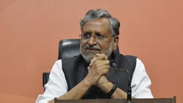 Sushil Kumar Modi deputy CM of Bihar(HT File)