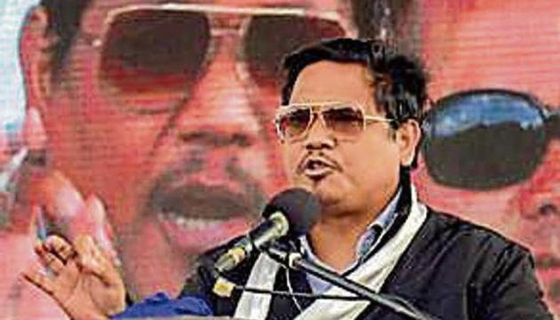 NPP chief Conrad Sangma at an election rally in Shillong(PTI) NPP chief Conrad Sangma at an election rally in Shillong(PTI)
