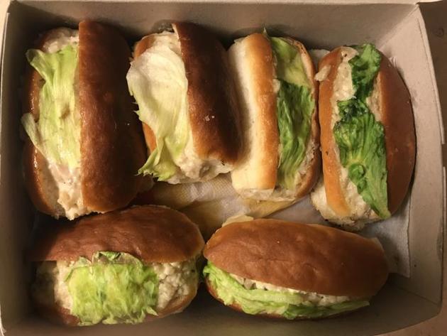 A soft bread roll stuffed with boiled or roasted chicken, a crisp cold frond of lettuce tucked in sideways, and dollops of homemade mayonnaise: that’s all it takes to make the perfect mayo sandwich.