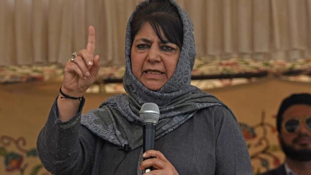 Former Jammu and Kashmir chief minister Mehbooba Mufti.(HT file photo)