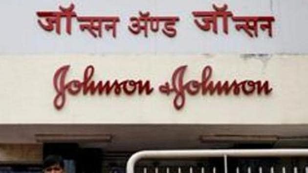 Security guards stand outside the office of Johnson & Johnson in Mumbai. (Reuters File) Security guards stand outside the office of Johnson & Johnson in Mumbai. (Reuters File)
