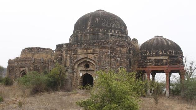 For him and many others, the only reference to the tomb is its connection to Muslims. Around three years ago, some Muslims had made efforts to clean the tomb and offer prayers, only to be pegged back by other residents of the village. While Gangaram was opposed to prayers being offered within the structure, he said the village would benefit if the place was treated as a tourist site. (Yogendra Kumar / HT Photo) For him and many others, the only reference to the tomb is its connection to Muslims. Around three years ago, some Muslims had made efforts to clean the tomb and offer prayers, only to be pegged back by other residents of the village. While Gangaram was opposed to prayers being offered within the structure, he said the village would benefit if the place was treated as a tourist site. (Yogendra Kumar / HT Photo)
