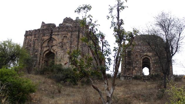 “The place hasn’t changed in the past 100 years or more. The village is 400 years old, and elders from the village say the gumat (tombs) have remained the same. My father, my grandfather, and even their forefathers used to say that the tombs have stood in our village for centuries,” said 55-year-old Gangaram, whose house is barely metres away from the tomb. (Yogendra Kumar / HT Photo) “The place hasn’t changed in the past 100 years or more. The village is 400 years old, and elders from the village say the gumat (tombs) have remained the same. My father, my grandfather, and even their forefathers used to say that the tombs have stood in our village for centuries,” said 55-year-old Gangaram, whose house is barely metres away from the tomb. (Yogendra Kumar / HT Photo)