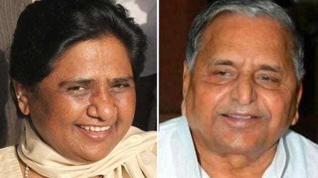 BSP-chief-Mayawati-and-SP-supremo-Mulayam-Singh-Yadav-are-seen-in-this-combination-photo (HT) BSP-chief-Mayawati-and-SP-supremo-Mulayam-Singh-Yadav-are-seen-in-this-combination-photo (HT)