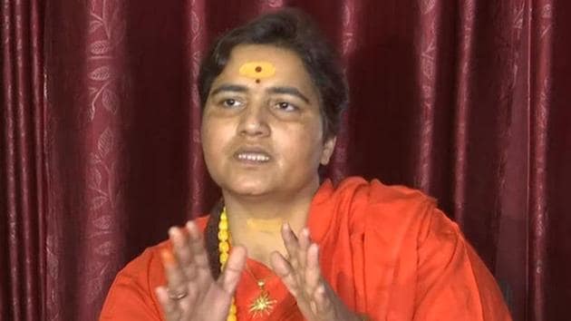 I am not a terrorist. I am pure and living evidence of the Congress’ s misdeeds, said Sadhvi Pragya(ANI)