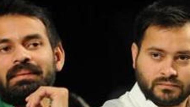 Tej Pratap Yadav's younger brother and former deputy CM Tejashwi Prasad Yadav said family matters should not be highlighted in public. File Photo