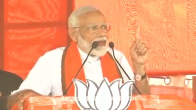 The prime minister said the BJP workers are being attacked in Bengal as the Trinamool Congress is rattled with the kind of support the Modi government has received in the first two phases of polling. (Twitter/BJP4India) The prime minister said the BJP workers are being attacked in Bengal as the Trinamool Congress is rattled with the kind of support the Modi government has received in the first two phases of polling. (Twitter/BJP4India)