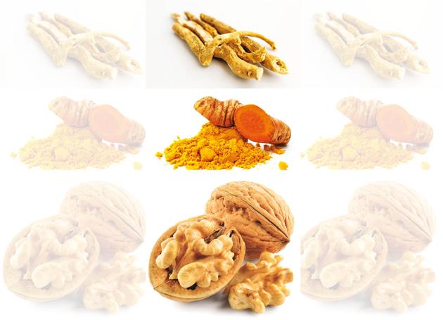 Foods like ashwagandha, turmeric and walnuts help improve mental well-being(Shutterstock)