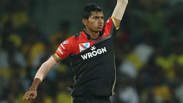 File image of Royal Challengers Bangalore pacer Navdeep Saini. (BCCI Image) File image of Royal Challengers Bangalore pacer Navdeep Saini. (BCCI Image)