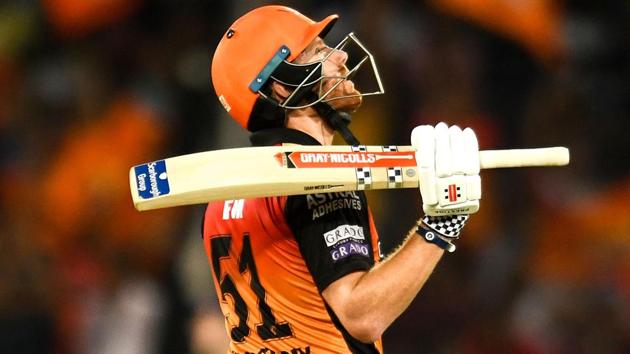 Sunrisers Hyderabad cricketer Jonny Bairstow gestures after scoring fifty runs. (AFP) Sunrisers Hyderabad cricketer Jonny Bairstow gestures after scoring fifty runs. (AFP)