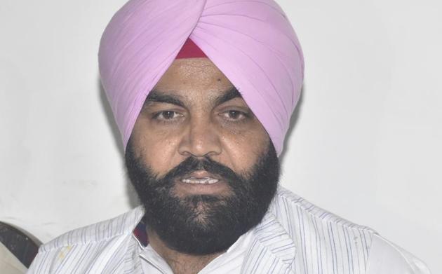 Congress candidate from Amritsar Lok Sabha constituency Gurjeet Singh Aujla in Amritsar(Sameer Sehgal/Hindustan Times)
