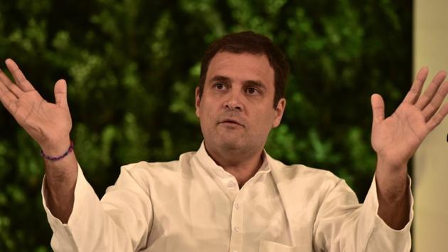 Rahul Gandhi, President, Indian National Congress during the Hindustan Times Leadership Summit at Taj Palace in New Delhi, India (Virendra Singh Gosain/HT FILE PHOTO) Rahul Gandhi, President, Indian National Congress during the Hindustan Times Leadership Summit at Taj Palace in New Delhi, India (Virendra Singh Gosain/HT FILE PHOTO)
