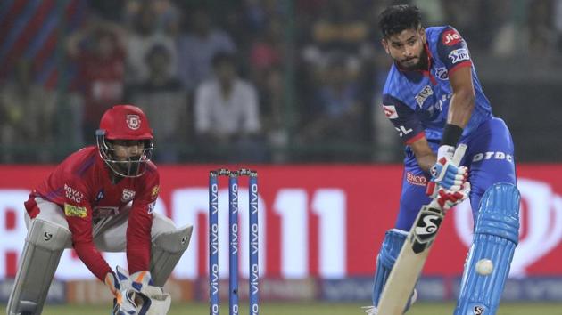 Delhi Capitals captain Shreyas Iyer plays a shot. (AP) Delhi Capitals captain Shreyas Iyer plays a shot. (AP)