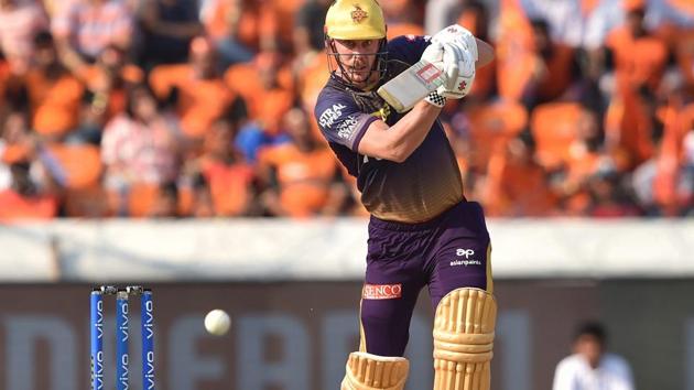 Hyderabad: KKR batsman Chris Lynn plays a shot. (PTI) Hyderabad: KKR batsman Chris Lynn plays a shot. (PTI)