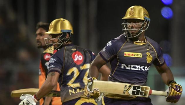 File image of Andre Russell, Nitish Rana (PTI) File image of Andre Russell, Nitish Rana (PTI)