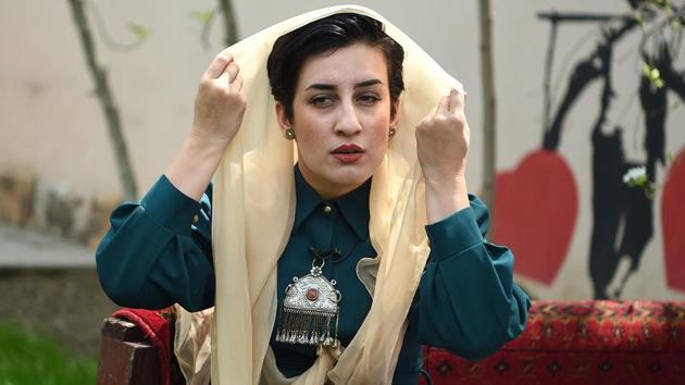 Farahnaz Forotan, a journalist and activist who started the #MyRedLine campaign with support from UN Women Afghanistan, said her own red line was “my pen and my freedom of expression”. “If peace doesn’t bring social justice to all victims of war in every corner of the country, then it won’t be a stable peace,” Forotan told AFP. “Women were more vulnerable than anyone during the Taliban regime,” Forotan said. (Wakil Kohsar / AFP) Farahnaz Forotan, a journalist and activist who started the #MyRedLine campaign with support from UN Women Afghanistan, said her own red line was “my pen and my freedom of expression”. “If peace doesn’t bring social justice to all victims of war in every corner of the country, then it won’t be a stable peace,” Forotan told AFP. “Women were more vulnerable than anyone during the Taliban regime,” Forotan said. (Wakil Kohsar / AFP)