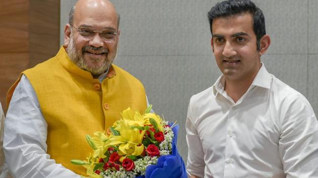 BJP chief Amit Shah felicitates former cricketer Gautam Gambhir after he joined Bharatiya Janata Party, in New Delhi, Friday, March 22, 2019. (PTI file photo) BJP chief Amit Shah felicitates former cricketer Gautam Gambhir after he joined Bharatiya Janata Party, in New Delhi, Friday, March 22, 2019. (PTI file photo)