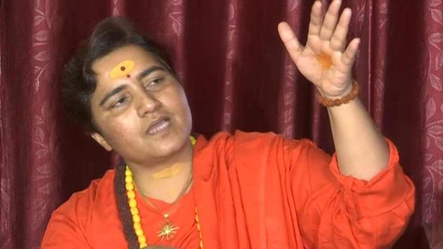 BJP candidate for Bhopal Lok Sabha seat, Sadhvi Pragya Thakur had sent her reply to Election Commission officials on Sunday. (ANI) BJP candidate for Bhopal Lok Sabha seat, Sadhvi Pragya Thakur had sent her reply to Election Commission officials on Sunday. (ANI)