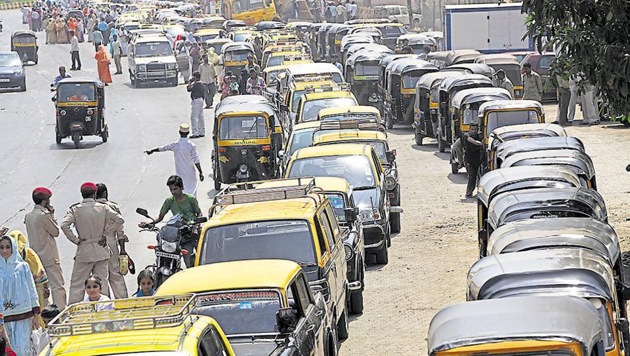 The suburban district collector has asked for 2,985 vehicles, including 1,466 taxis, 1,434 buses, and 85 trucks.(HT Photo)