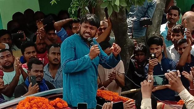CPI candidate from Begusarai Lok Sabha seat, Kanhaiya Kuma(HT)